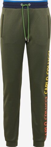 Carlo Colucci Pants 'Carlotto' in Green: front