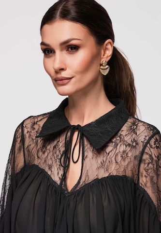 Ombre Blouse 'OW-TS-E0026' in Black