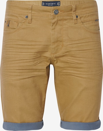 KOROSHI Regular Farkut värissä keltainen: etupuoli