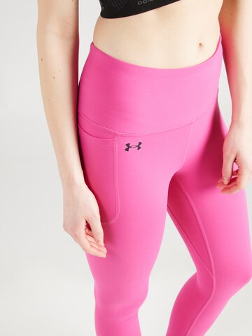 UNDER ARMOUR Skinny Sportovní kalhoty 'Motion' – pink