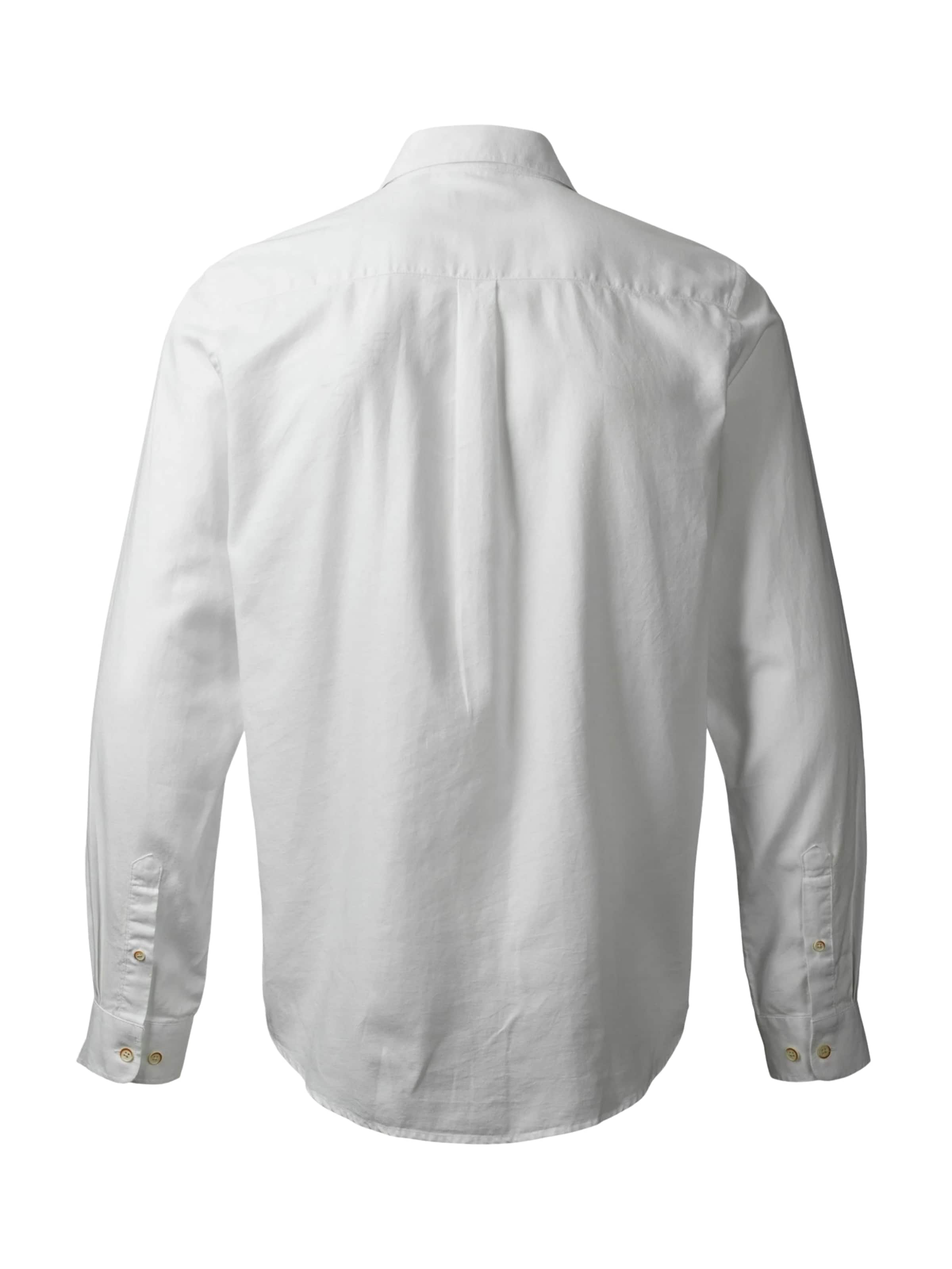 MCS Regular Fit Businesspaita 'Brandon' värissä valkoinen