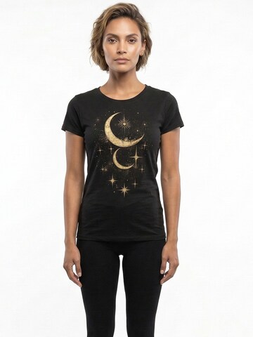 MAKAYA Shirt 'Moon Stars' in Black