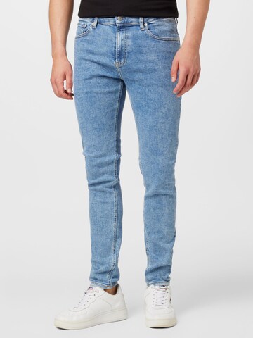 Skinny Jean Calvin Klein Jeans en bleu : devant