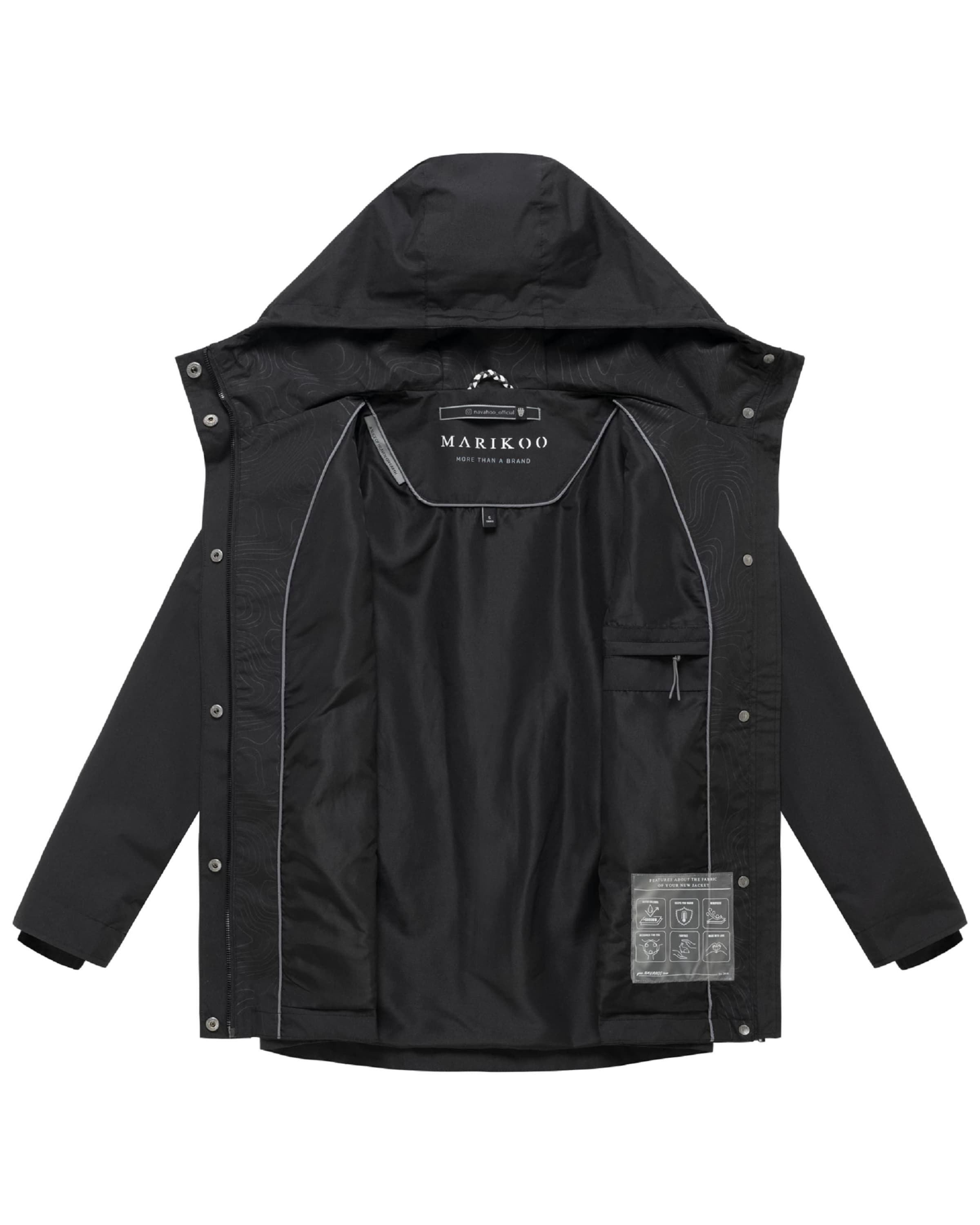 Parka mi-saison 'Bonbonparty 16' MARIKOO en noir