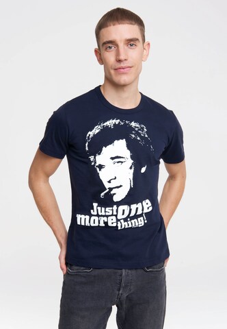 LOGOSHIRT T-Shirt 'Columbo - Just One More Thing' in Blau: Vorderseite