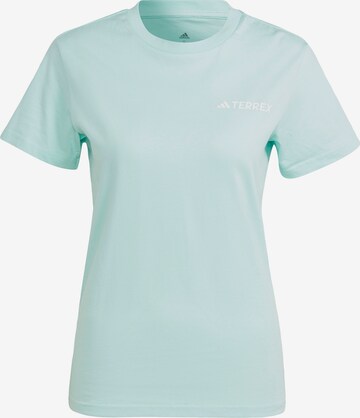 ADIDAS TERREX Functioneel shirt in Blauw: voorkant