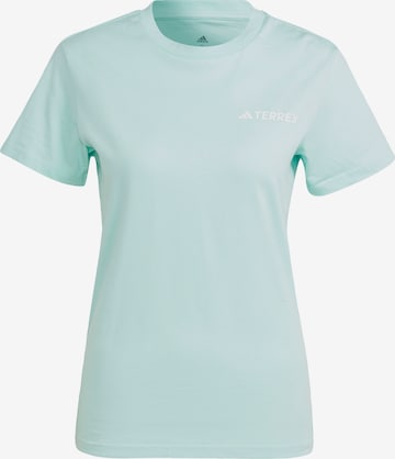 ADIDAS TERREX Performance Shirt in Blue: front