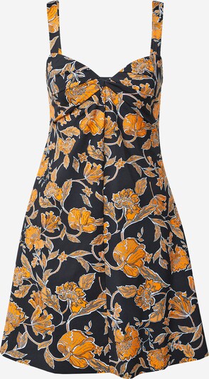 PATRIZIA PEPE Kleid in dunkelgelb / schwarz / weiß, Produktansicht