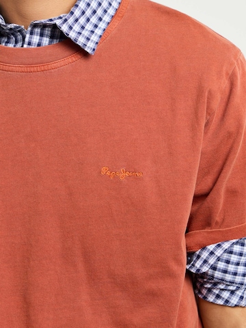 Pepe Jeans Shirt ' PORTOBELLO ' in Orange