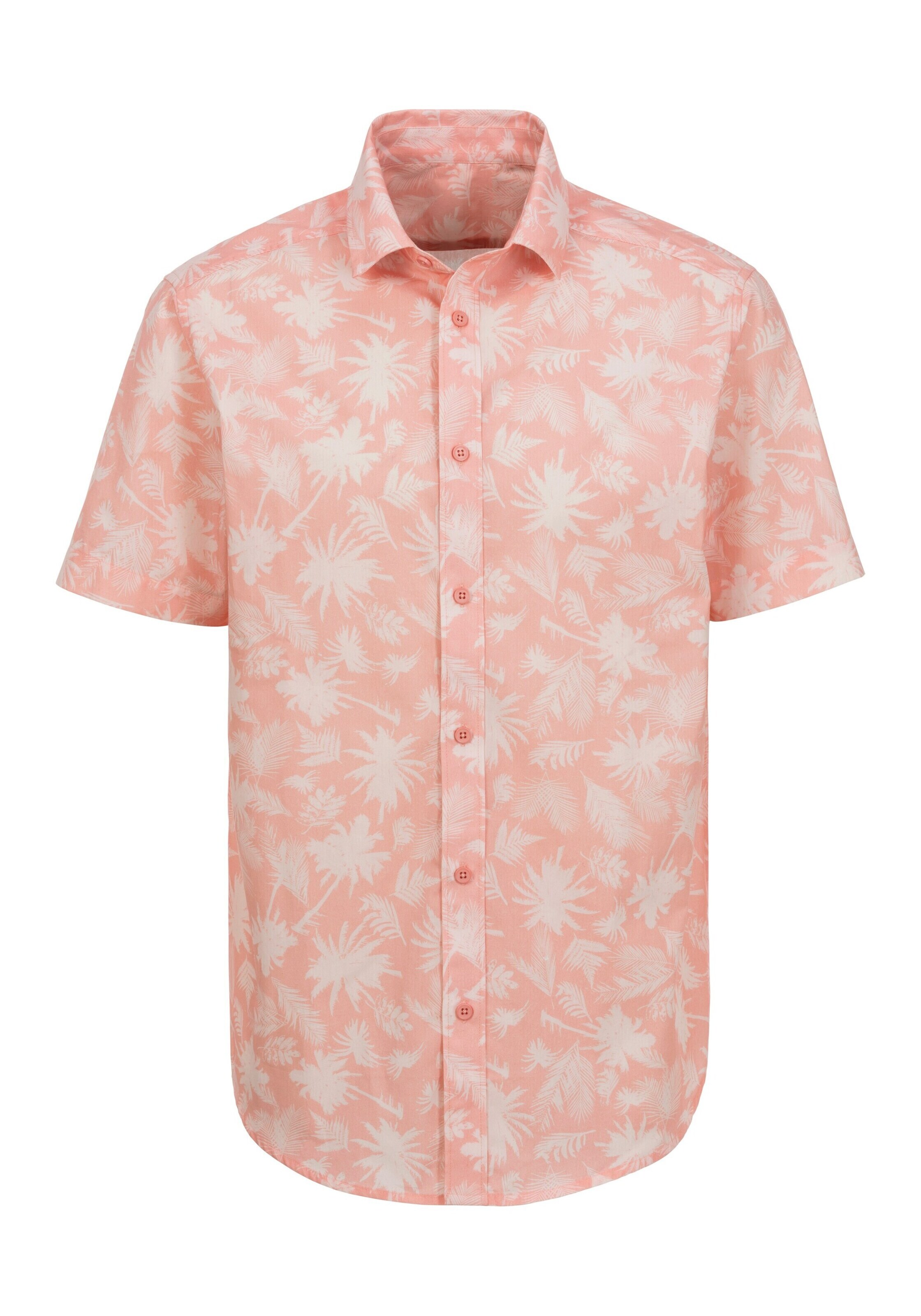 BEACH TIME Button Up Shirt in Pink: front