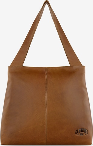 KLONDIKE 1896 Shoulder Bag 'Rush Katrina' in Brown: front