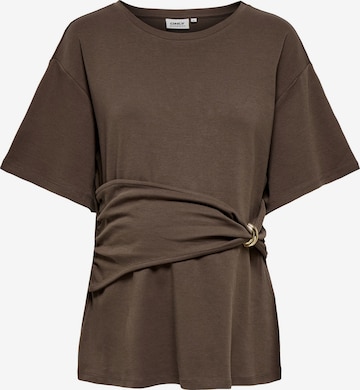 Maglietta di Only Maternity in marrone: frontale