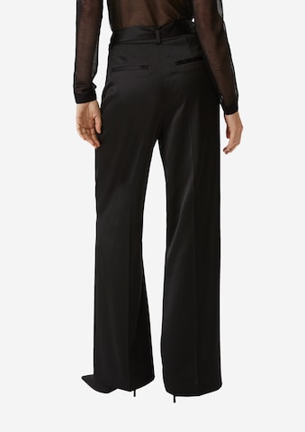 Wide Leg Pantalon COMMA en noir : derrière