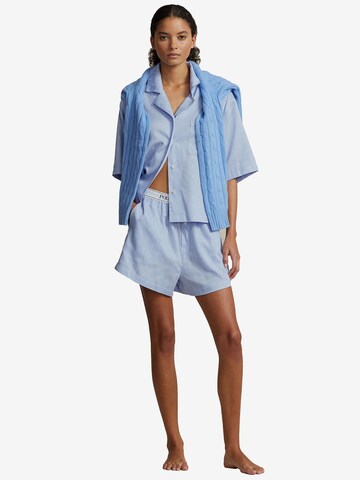Polo Ralph Lauren Pyjama ' Short Sleeve PJ Set - Jacquard Polo Player ' in Blau