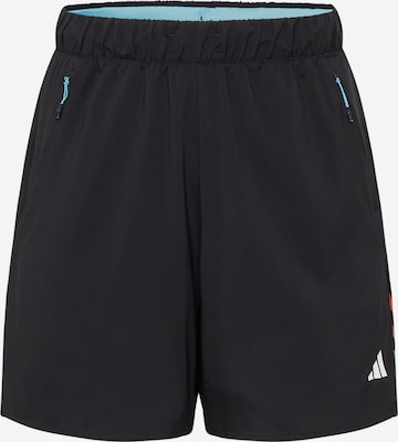ADIDAS PERFORMANCE Workout Pants 'Train Icons 3-Stripes ' in Black: front