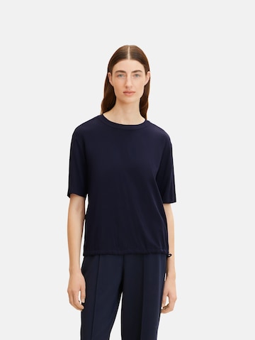 TOM TAILOR Blouse in Blue: front