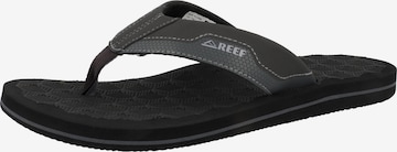 REEF T-Bar Sandals 'The Ripper' in Grey: front