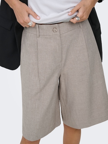 ONLY Wide Leg Bukser med lægfolder 'ONLLinda' i grå