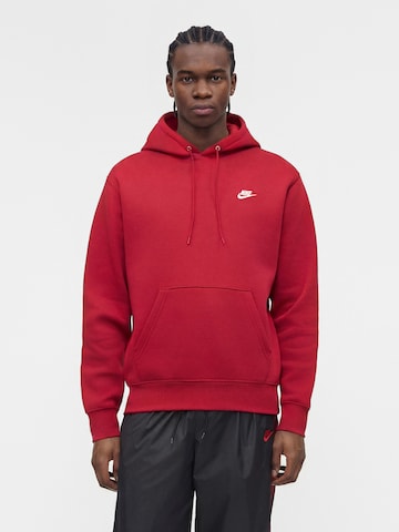 Bluză de molton 'CLUB' de la Nike Sportswear pe roșu: față