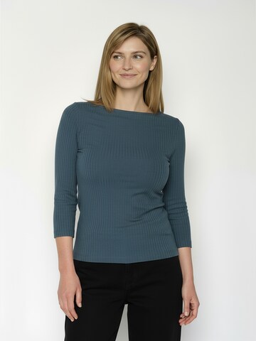 GREENBOMB Shirt ' Refined  Basic ' in Blau: Vorderseite
