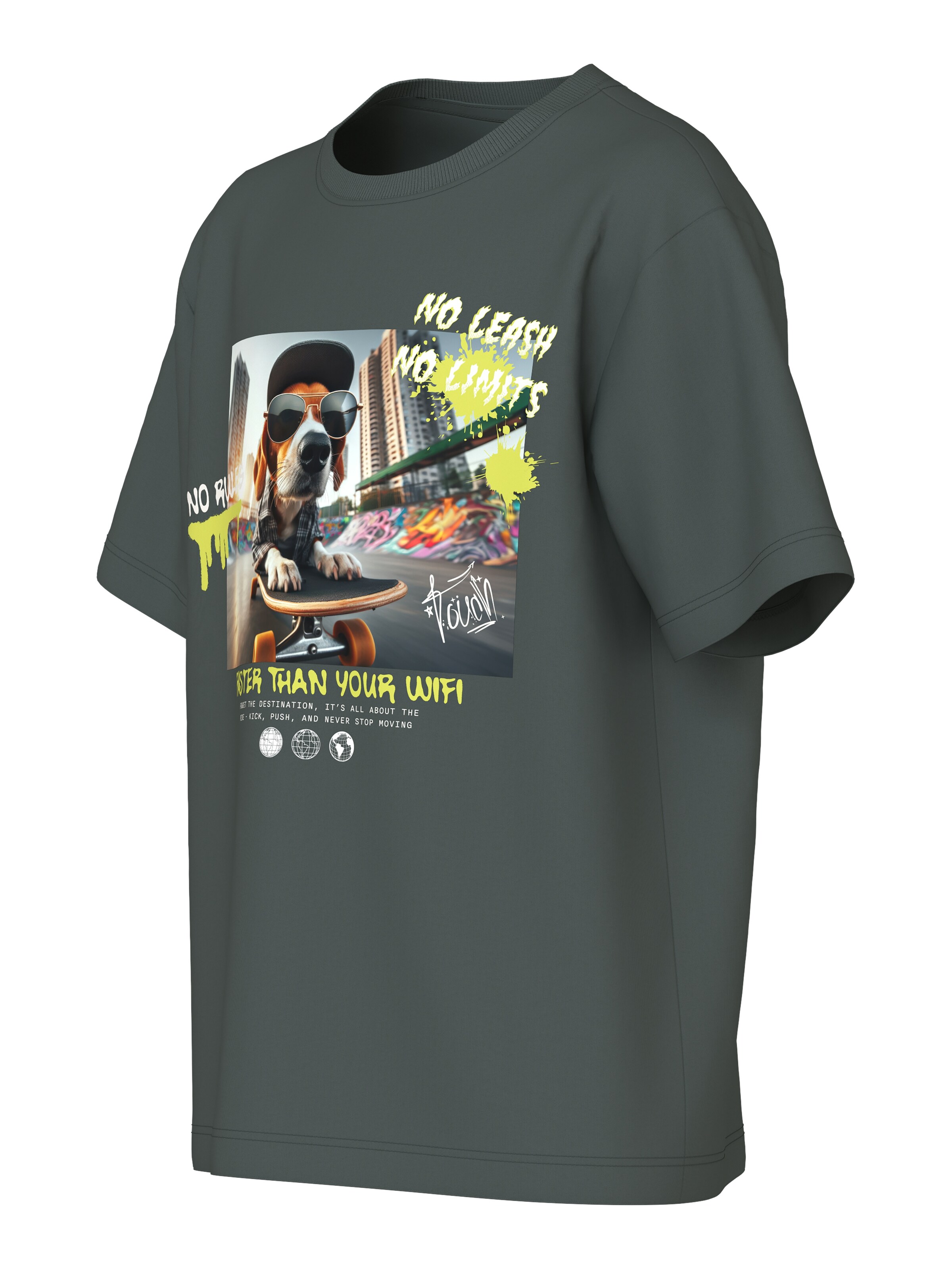 NAME IT T-Shirt in Grau