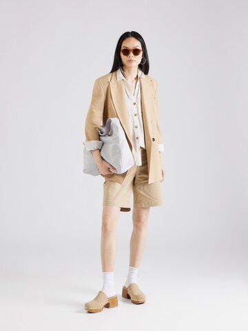 Chemisier 'VMBumpy' VERO MODA en beige