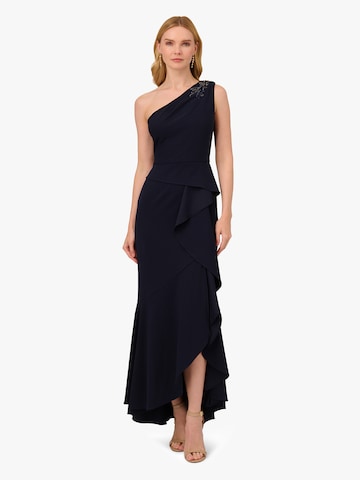 Adrianna Papell Avondjurk in Blauw: voorkant