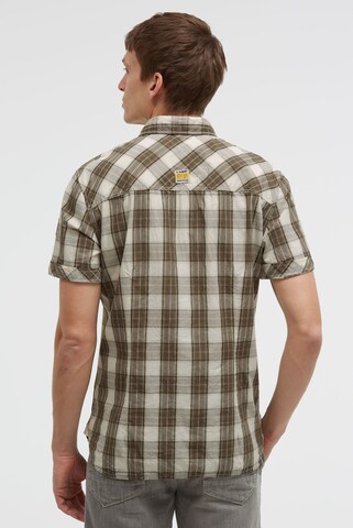 CAMP DAVID Slim fit Button Up Shirt in Brown