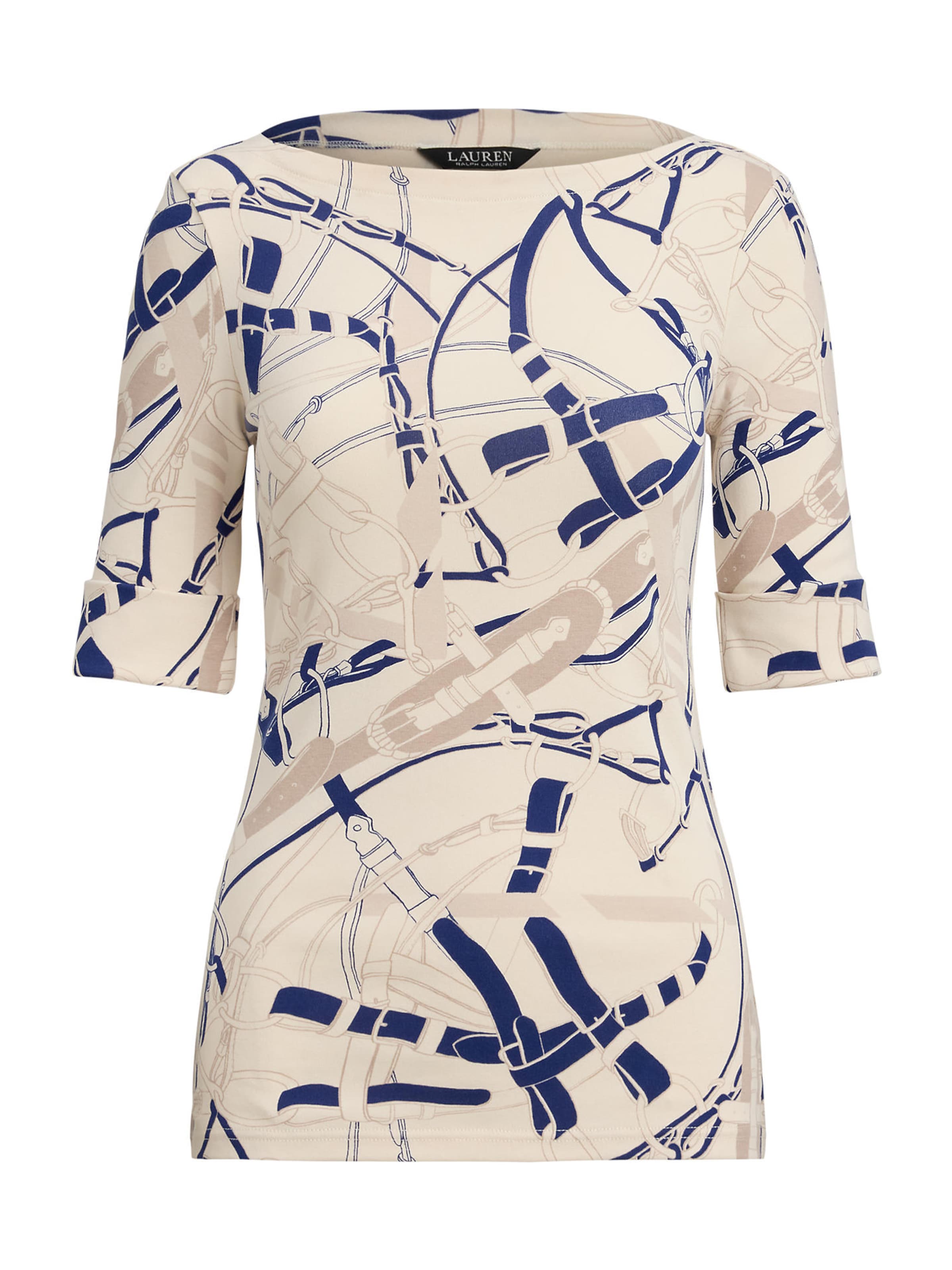 Maglietta 'JUDY' di Lauren Ralph Lauren in beige: frontale