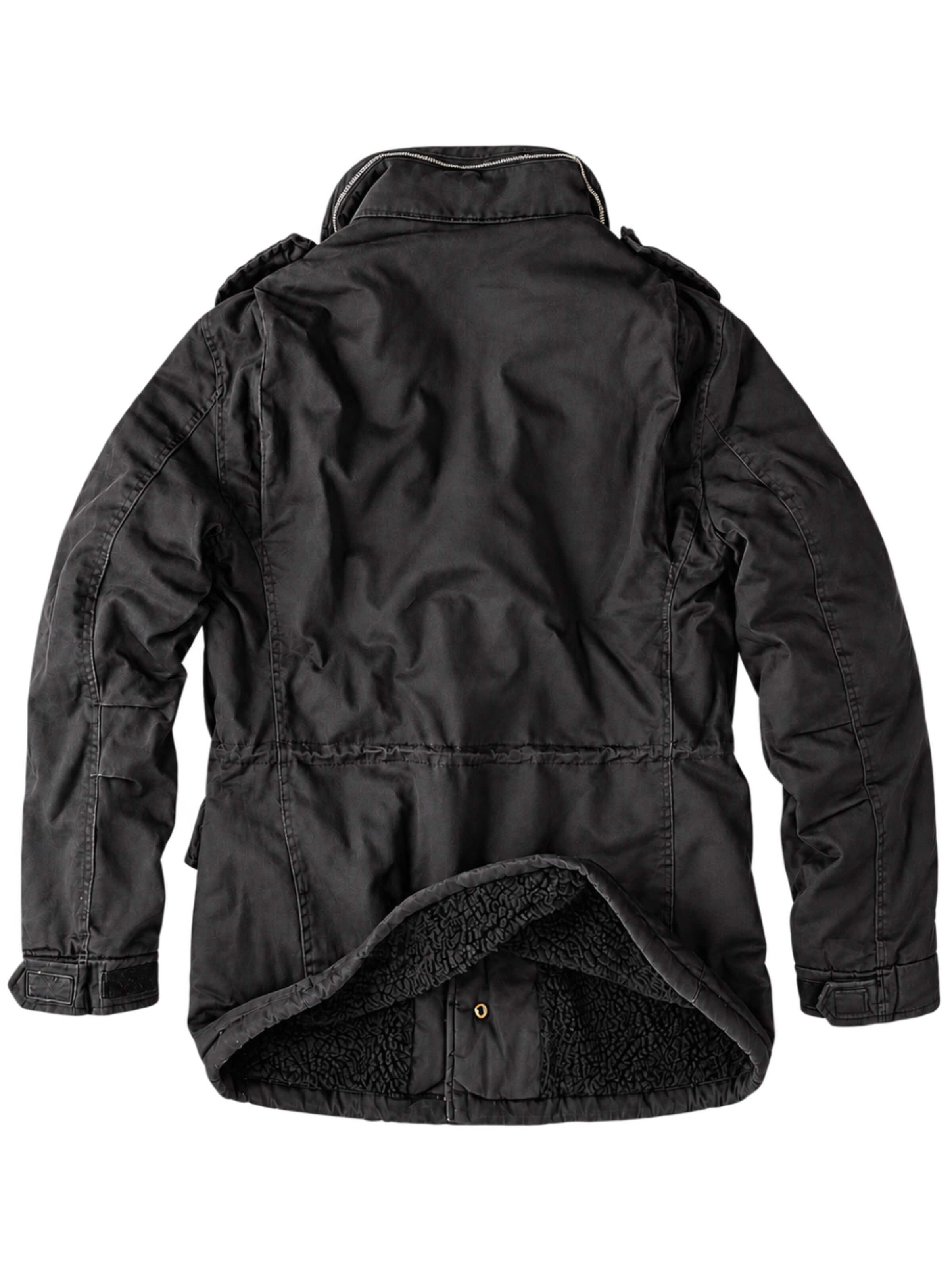FALKENSTEJN Between-seasons parka 'Surplus Parka' in Black