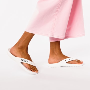 Crocs Teenslipper in Wit: voorkant