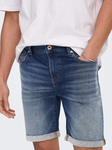 regular Jeans 'Ply' di Only & Sons in blu