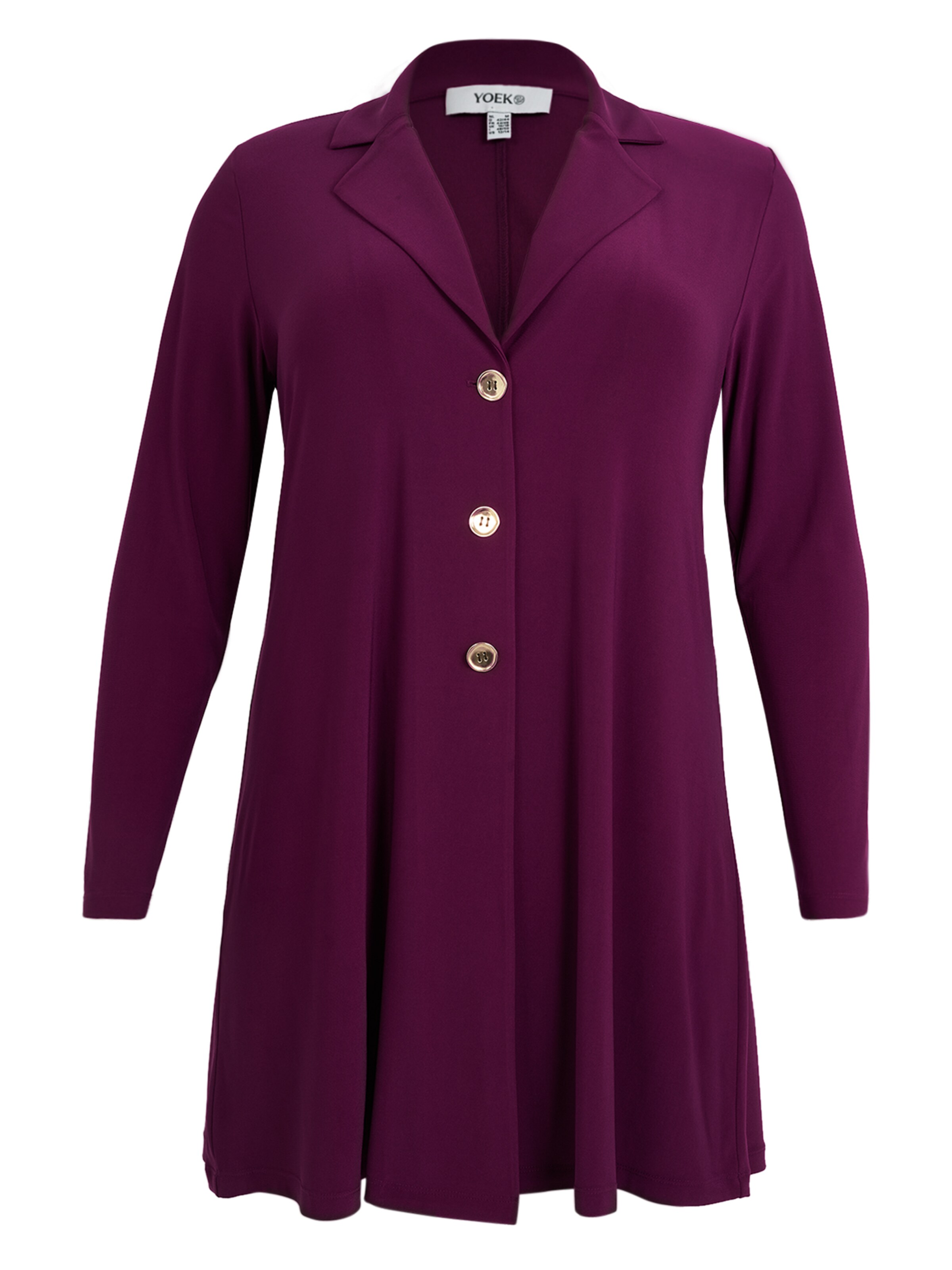 YOEK Blazer in Purple: front