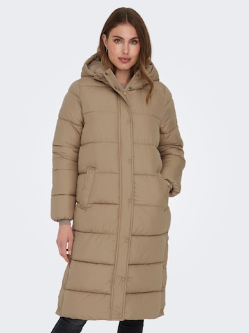 Manteau d’hiver 'CAMMIE' ONLY en marron : devant