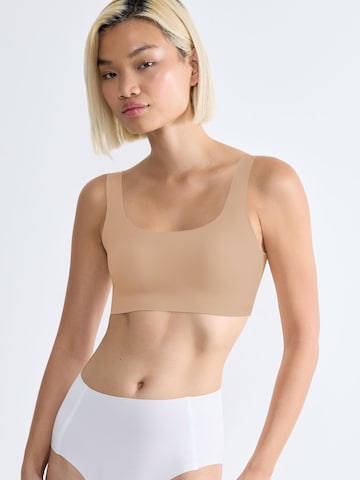 SLOGGI - Bustier Sujetador ' ZERO Feel Core Top ' en beige: frente