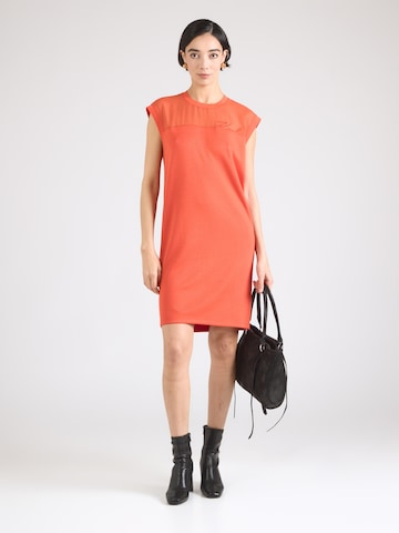 Karl Lagerfeld Kleid in Orange: Vorderseite