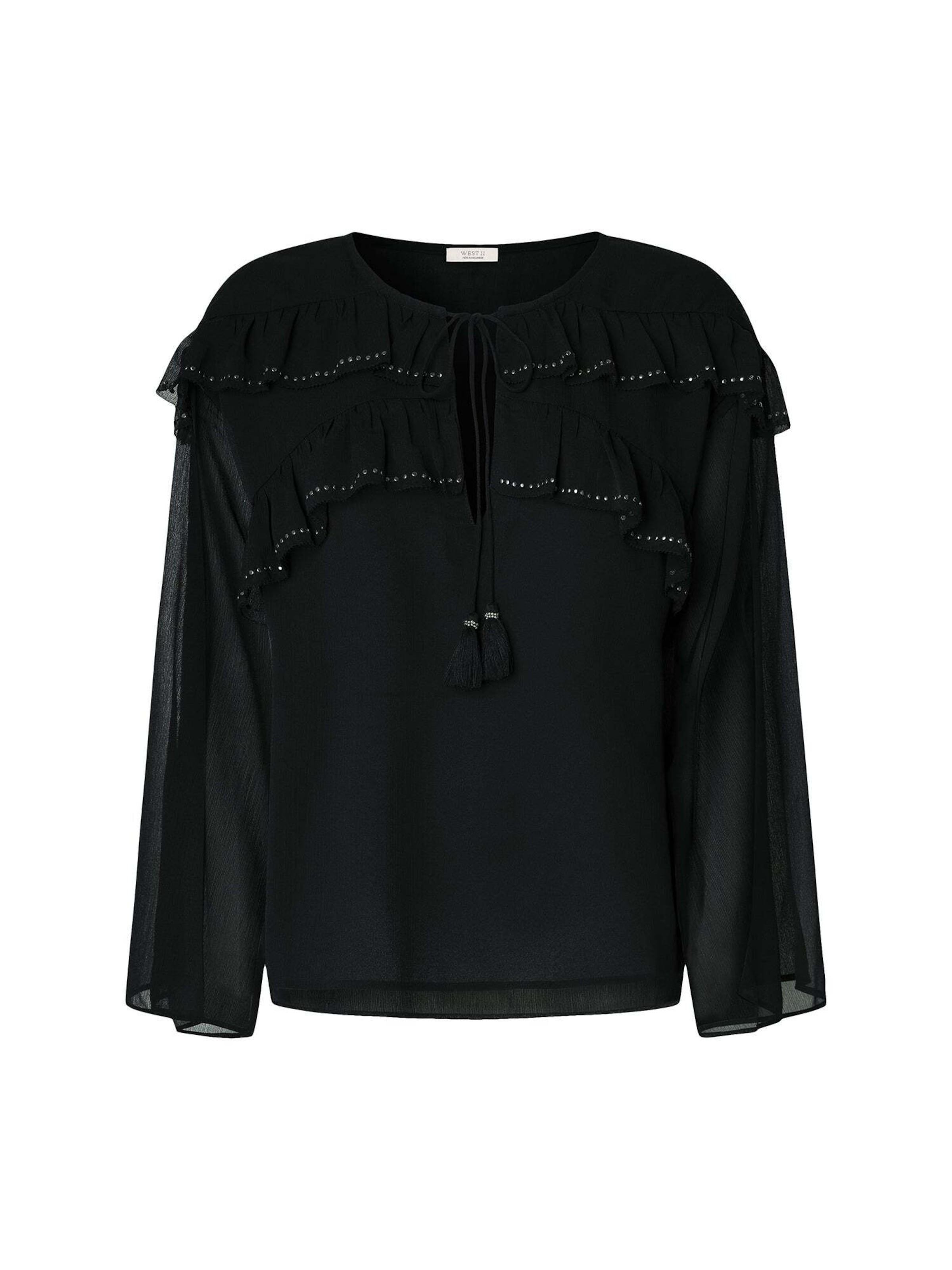 Pepe Jeans Bluse in Schwarz: Vorderseite