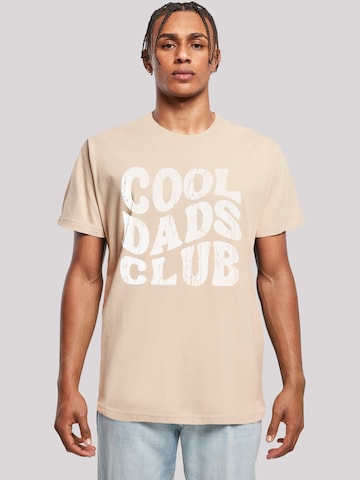 T-Shirt 'Cool Dads Club' F4NT4STIC en beige : devant