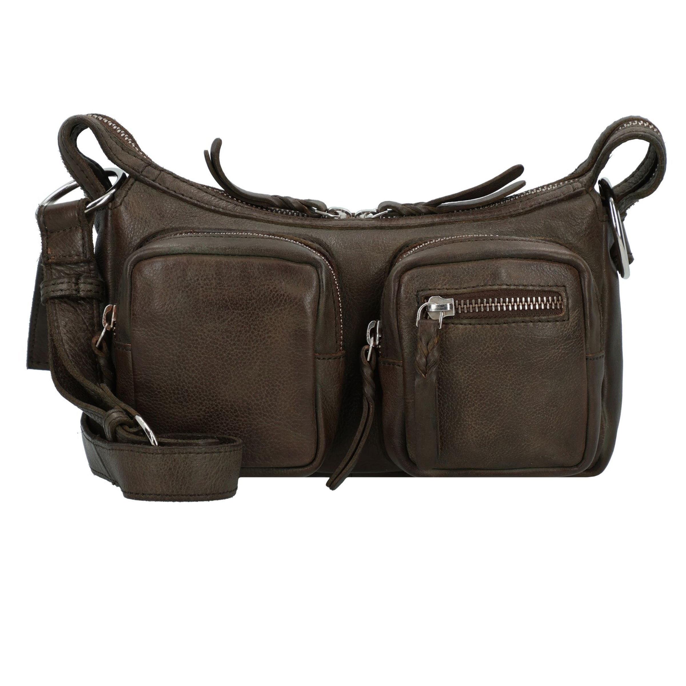 Taschendieb Wien Umhängetasche 'Salvatorianerplatz' in Grün: Vorderseite