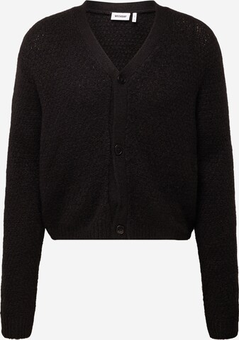 WEEKDAY Knit cardigan 'Jesper' in Black: front