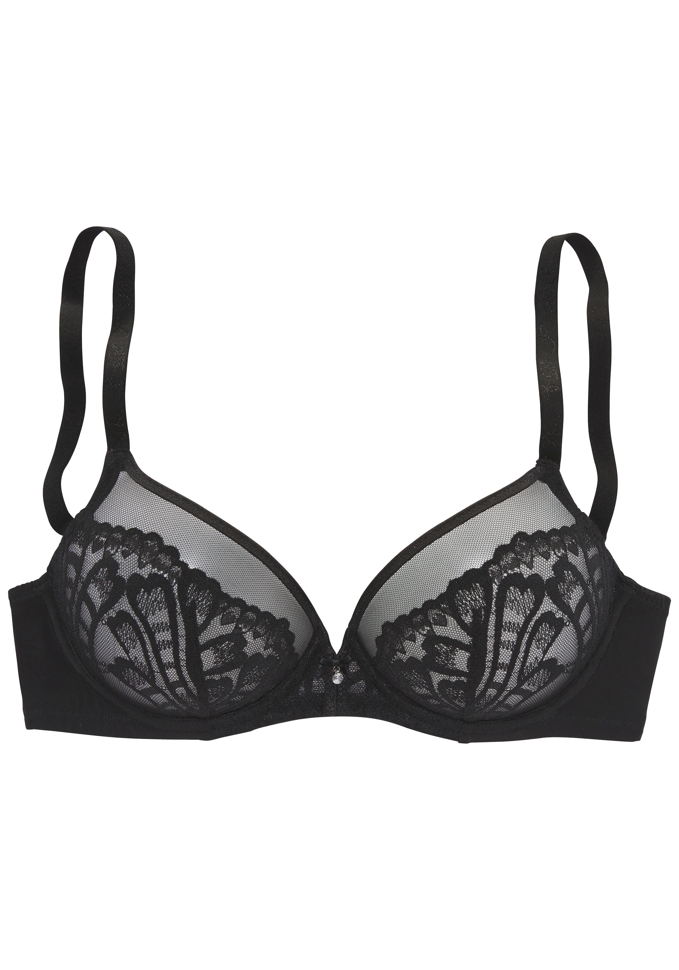 LASCANA Bra in Black: front