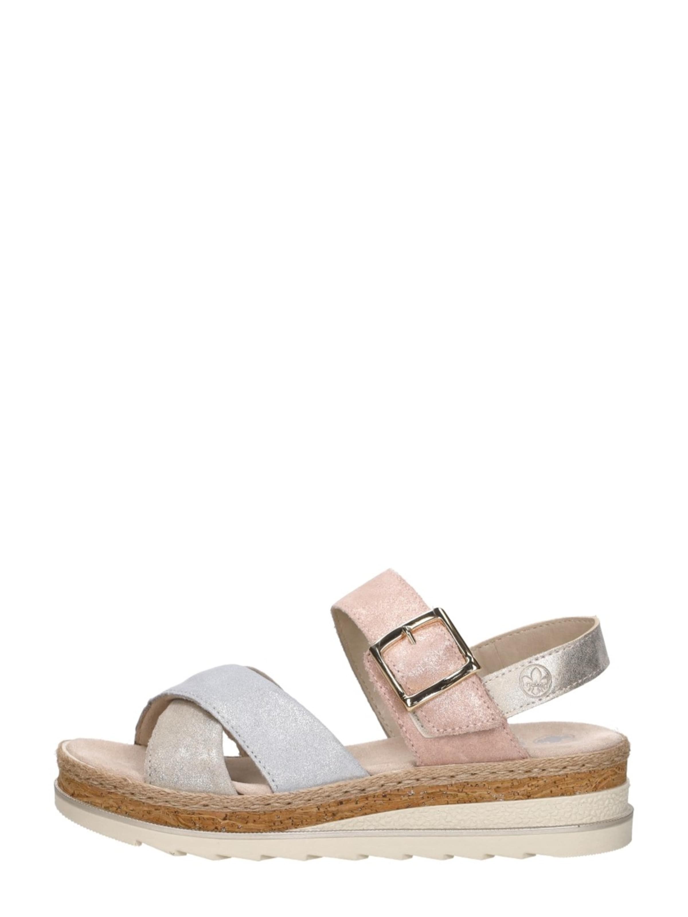 Sandales 'Sandalen Plat' Rieker en blanc : devant