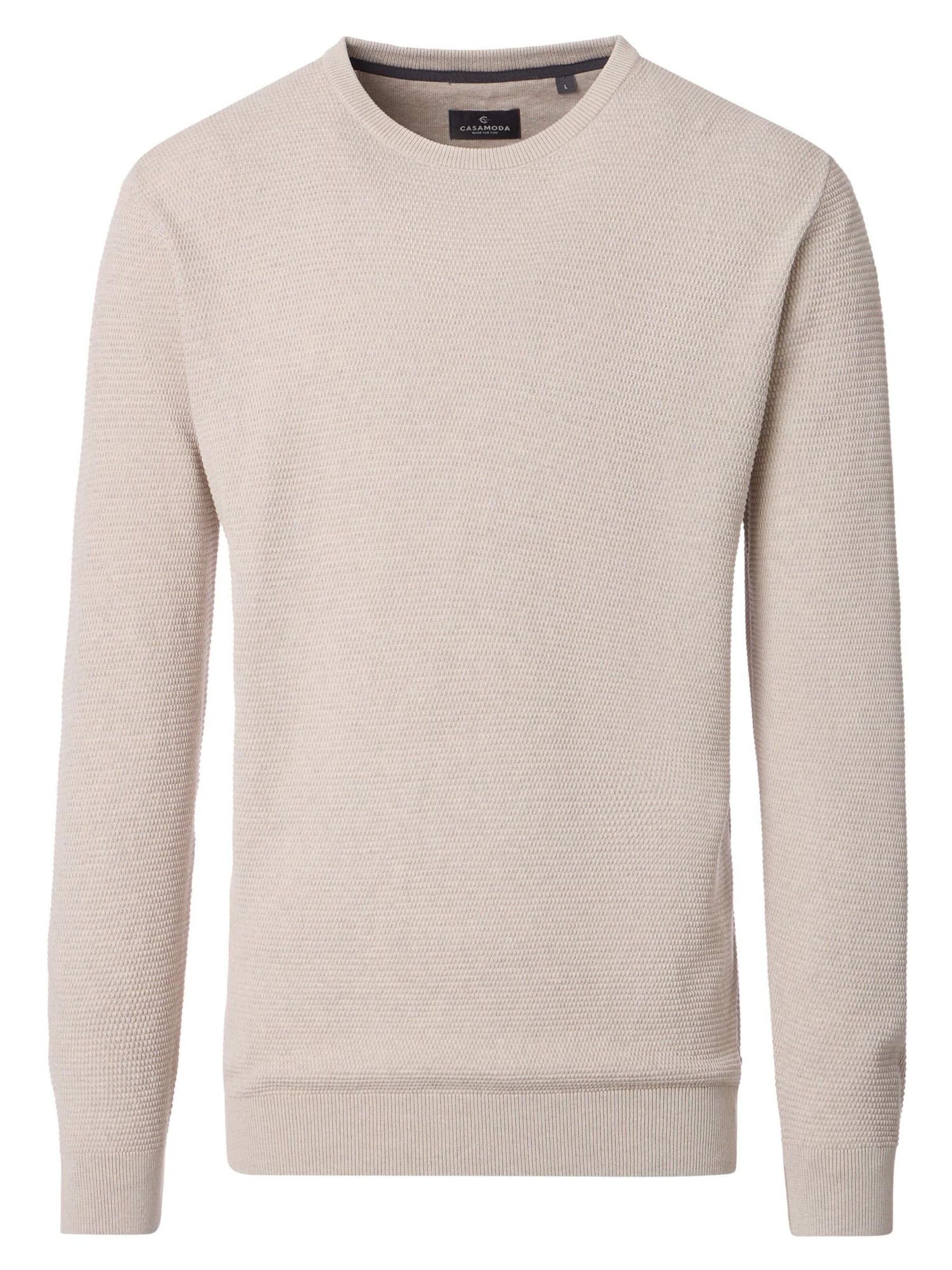 CASAMODA Trui 'Basic' in Beige: voorkant