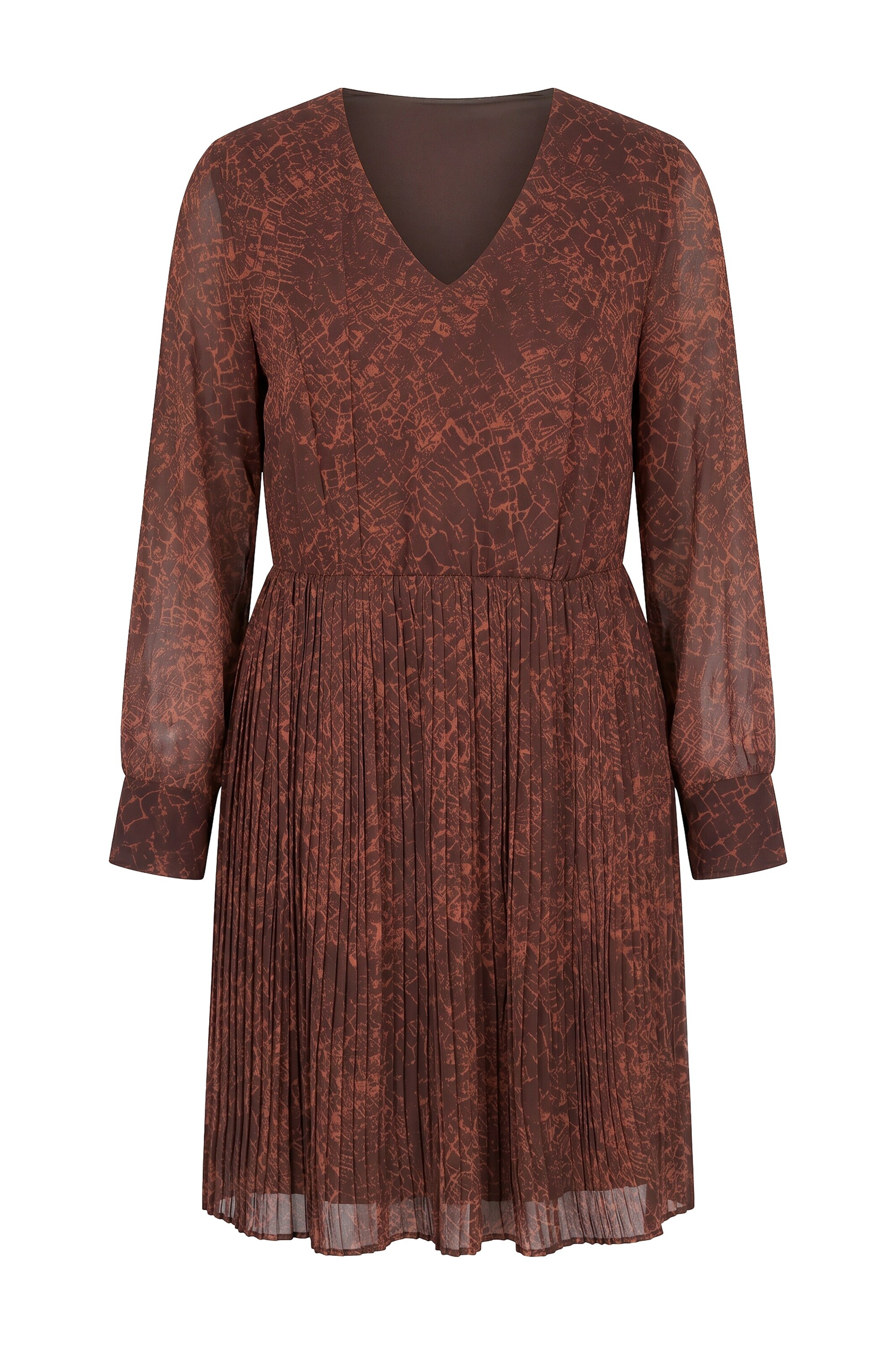 Studio Untold Dress in Brown: front