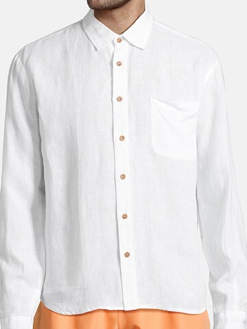 Boardies Regular fit Button Up Shirt 'Fiorella Sea Salt L/S' in White