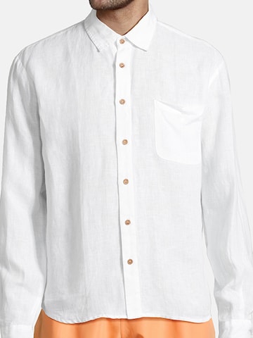 Boardies Regular fit Button Up Shirt 'Fiorella Sea Salt L/S' in White