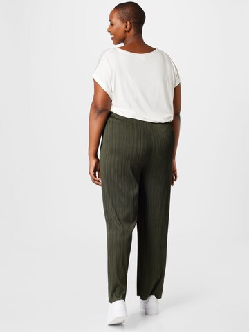 ABOUT YOU Curvy Loose fit Pants 'Inka' in Green