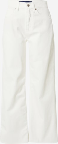 GAP Wide leg Jeans in Wit: voorkant