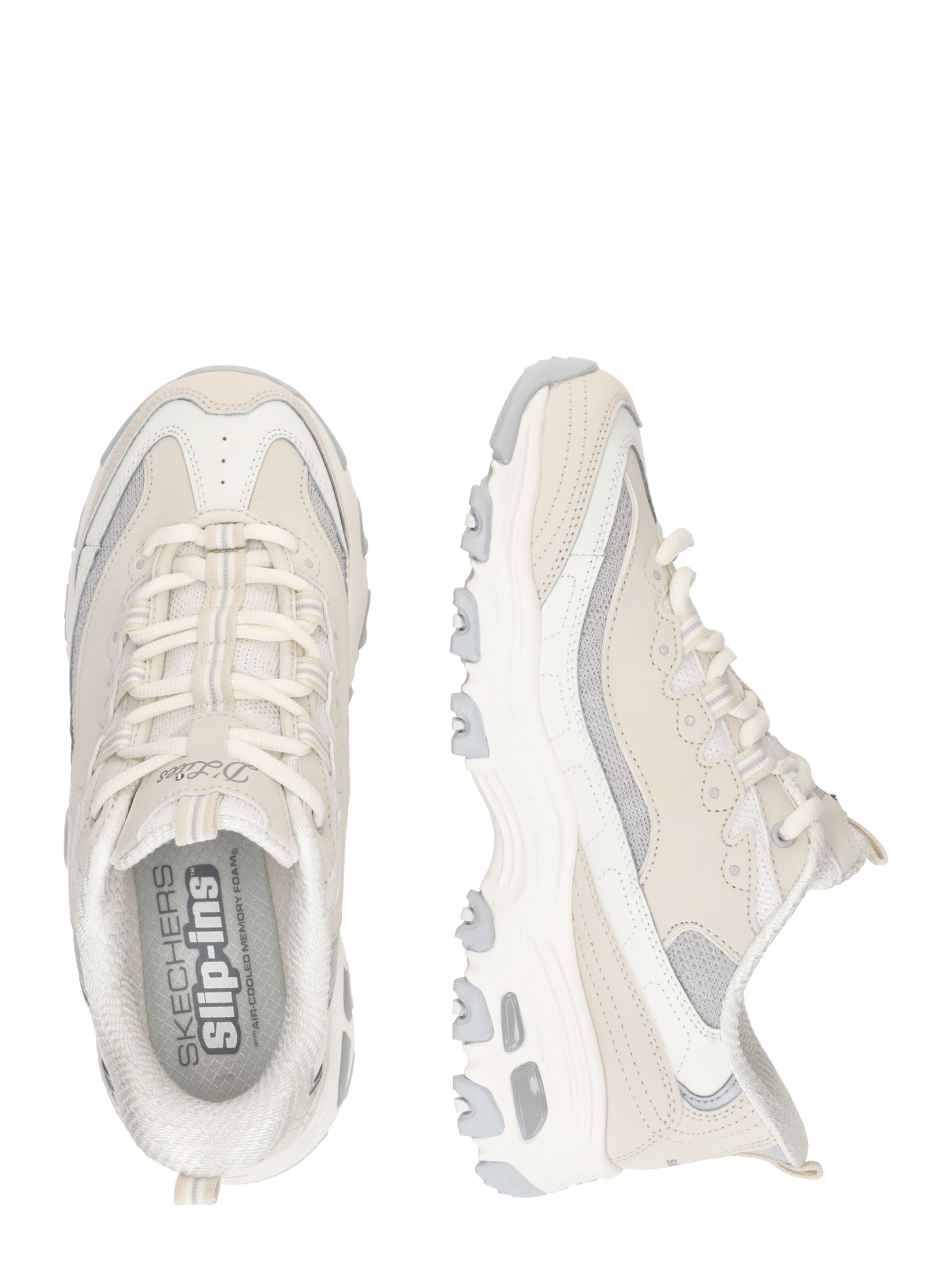 SKECHERS Nizke superge 'D Lites-Smooth-Nostalgia' | bež barva