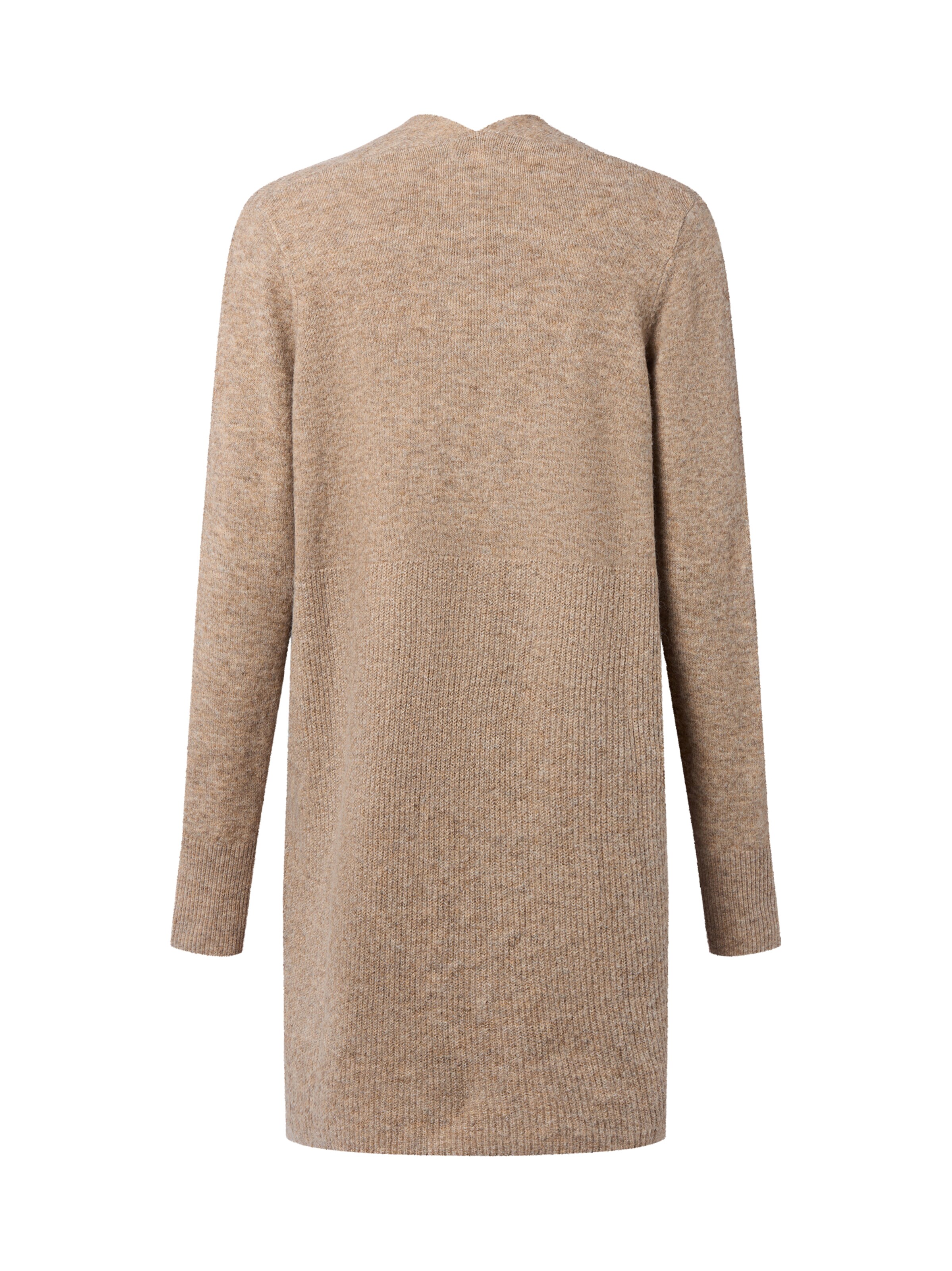Marie Lund Knitted Coat in Beige